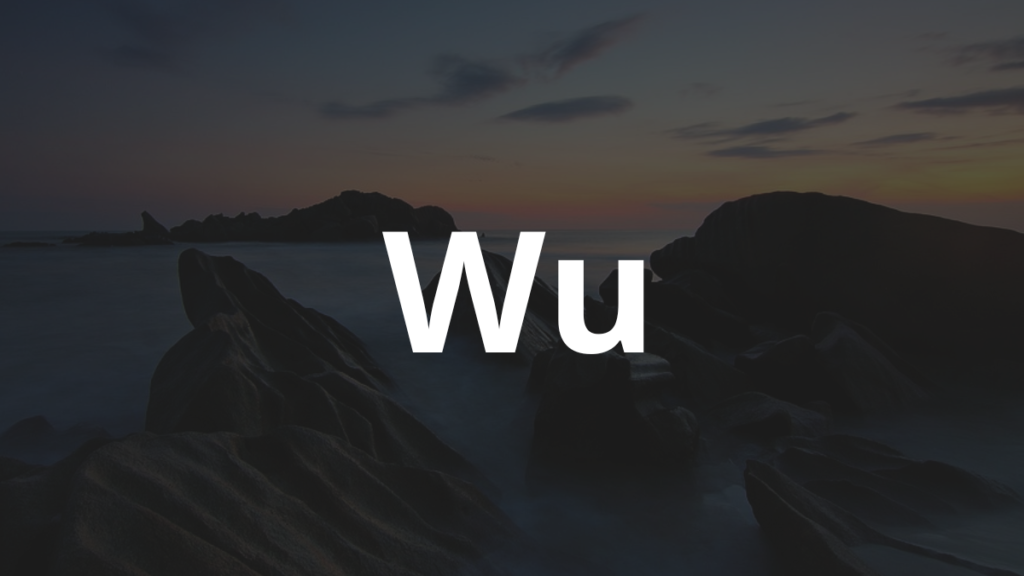 Significado do nome Wu