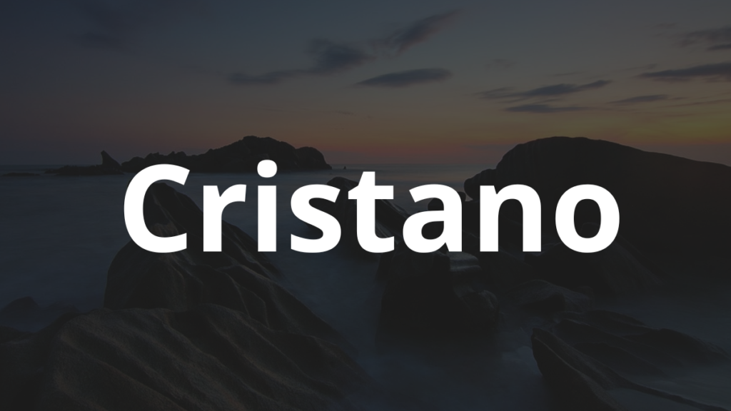 Significado do nome Cristano: História e origem! 1 Significado do nome Cristano