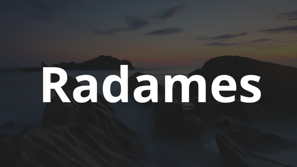 Significado do nome Radames