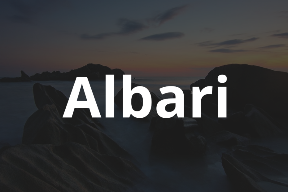 Significado do nome Albari: História e origem! 10 Significado do nome Albari