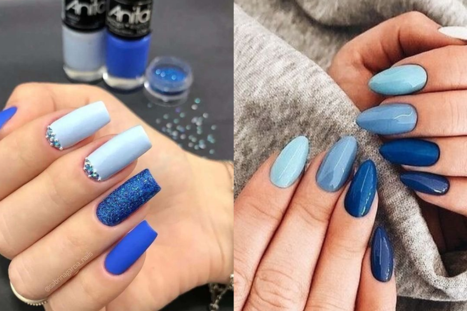 Unhas azul: Veja as melhores dicas e como fazer em casa! 9 Unhas azul