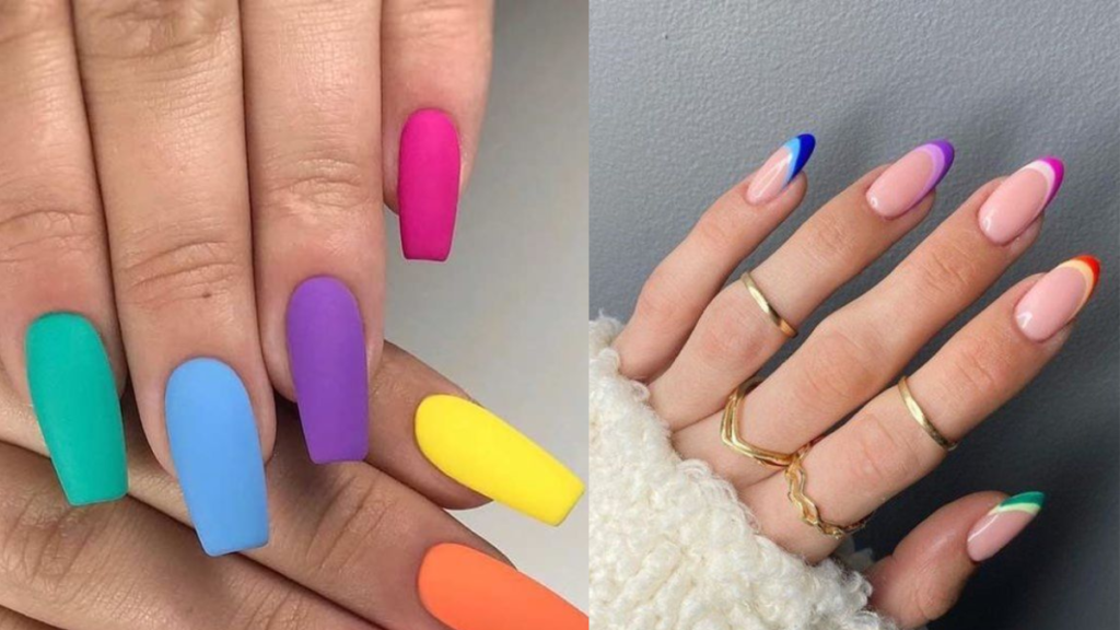 Unhas para carnaval: Como fazer, melhores dicas e tudo sobre! 2 Lindas Unhas coloridas