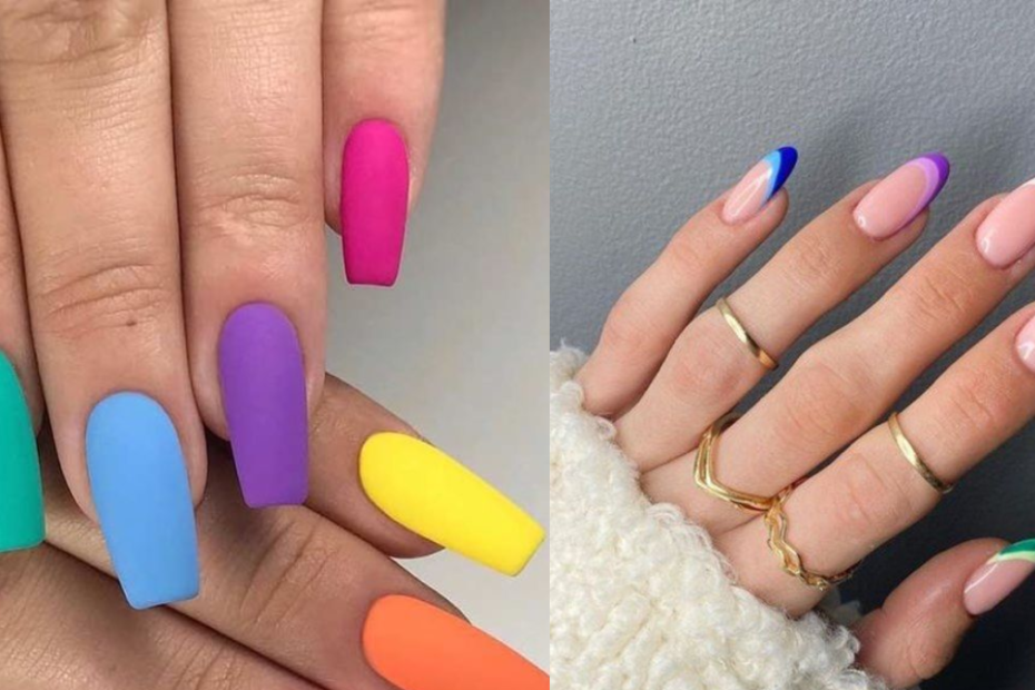 Unhas coloridas: Como fazer, melhores dicas e tudo sobre! 7 Lindas Unhas coloridas