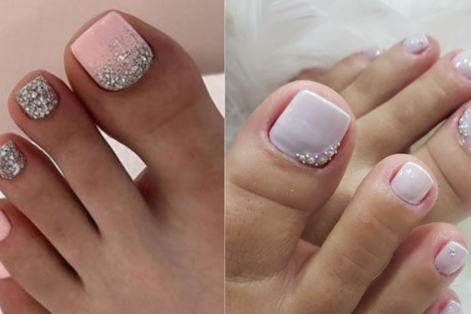 Unhas do pé decoradas