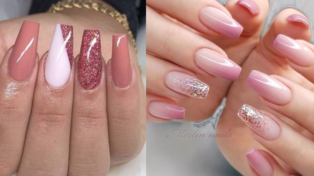 Unhas decoradas rosa