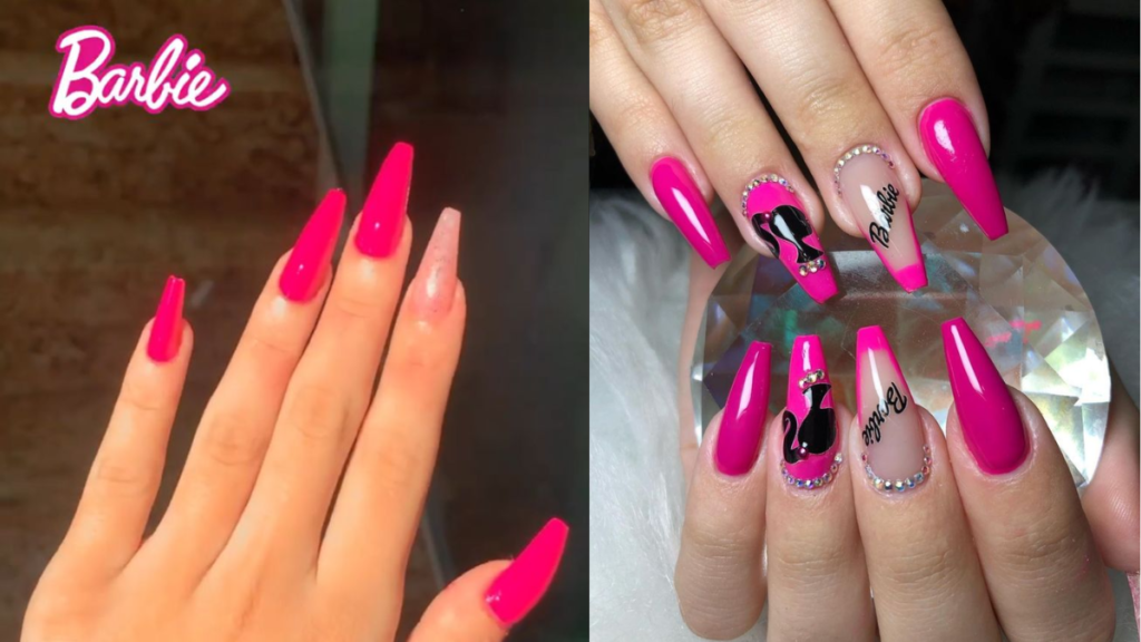 Lindas unhas da Barbie