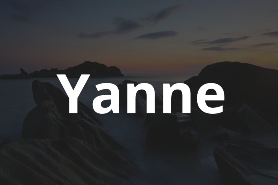 Significado do nome Yanne