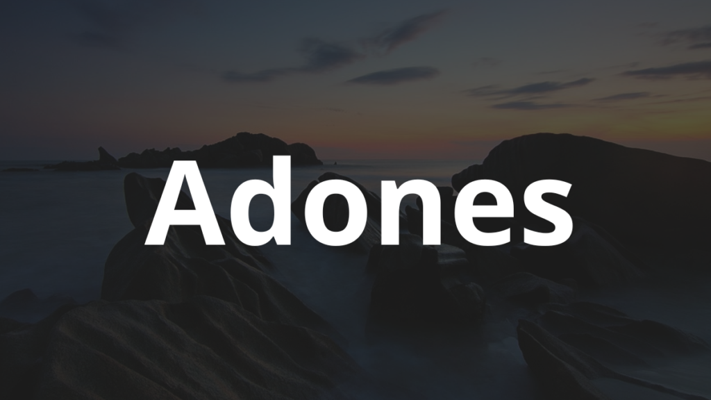 Significado do nome Adones
