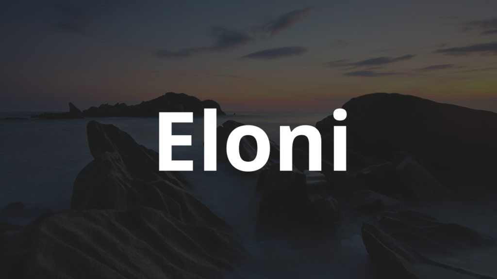 Significado do nome Eloni