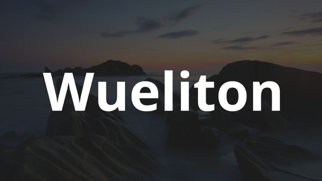 Significado do nome Wueliton