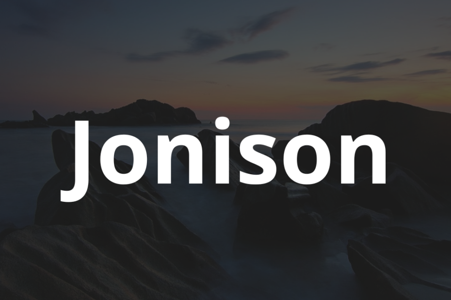 Significado do nome Jonison: História e origem! 11 Significado do nome Jonison