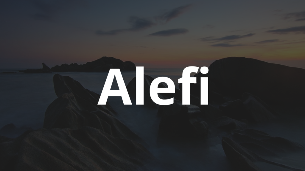Significado do nome Alefi