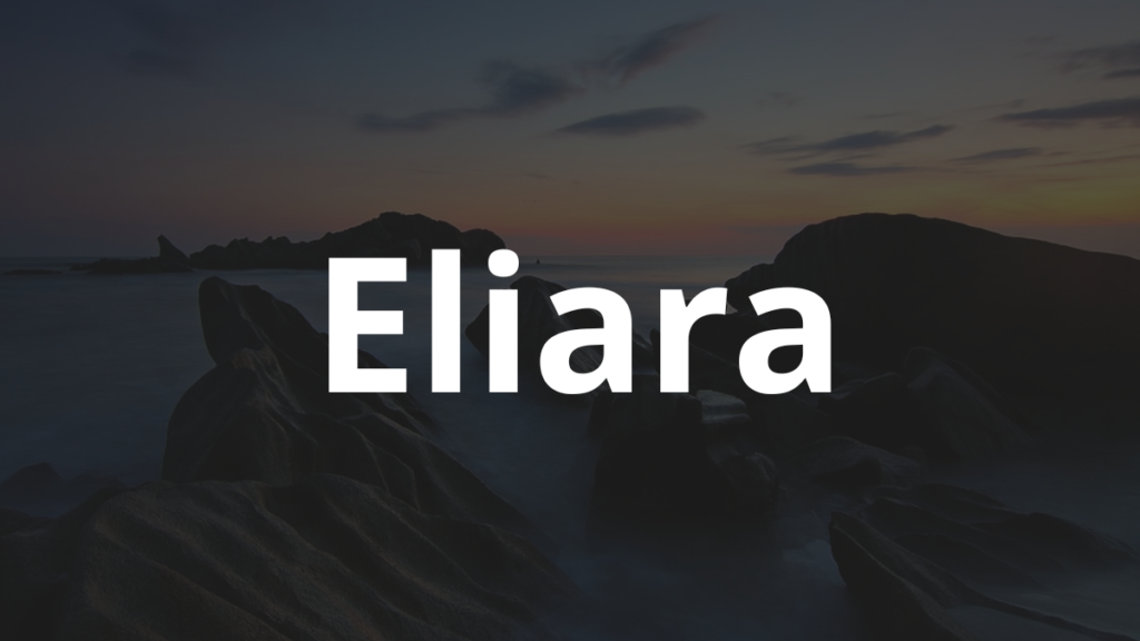 Significado do nome Eliara