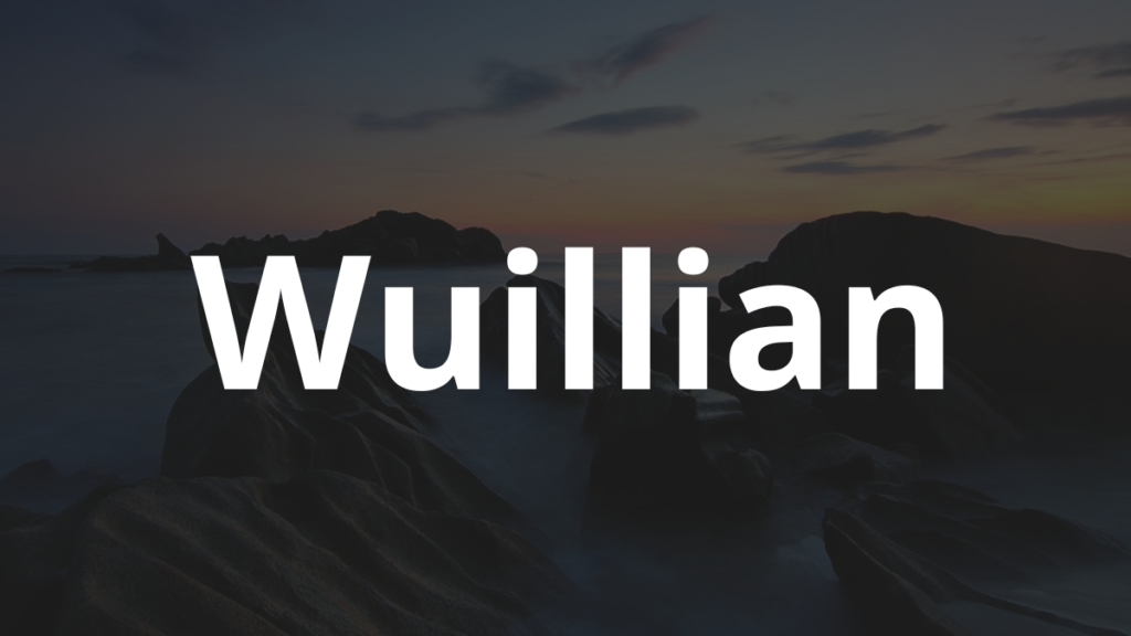 Significado do nome Wuillian