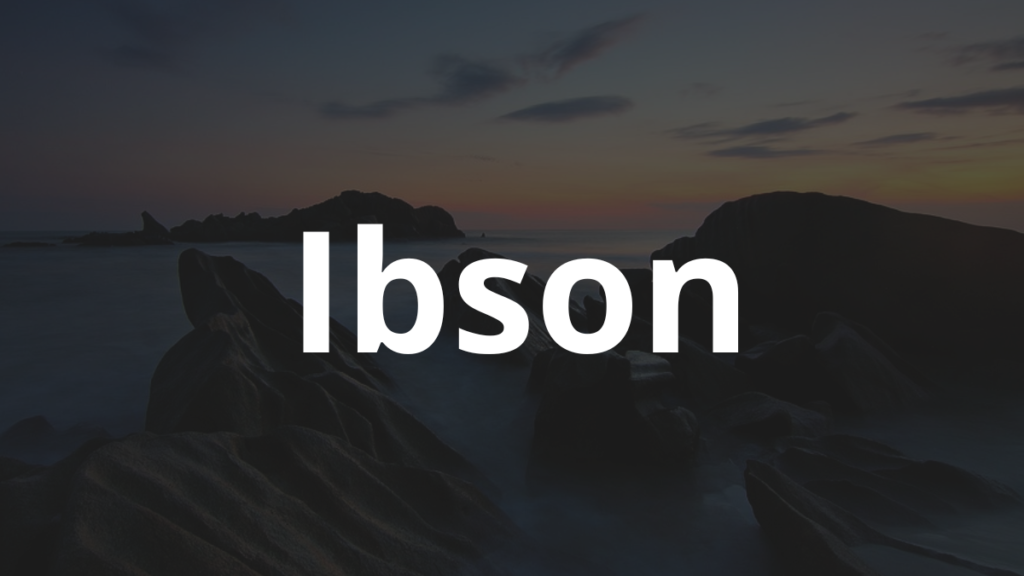 Significado do nome Ibson