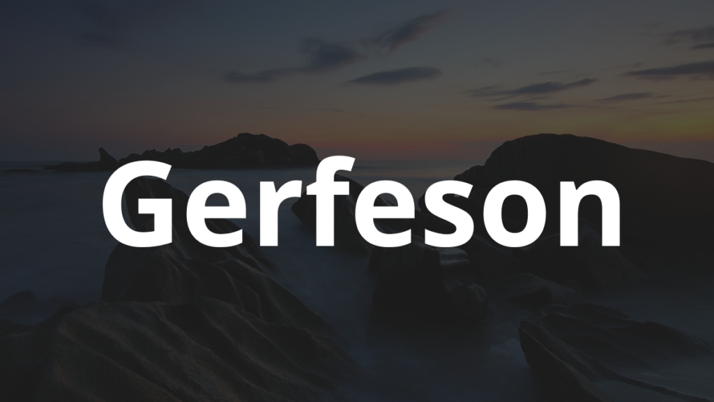 Significado do nome Gerfeson