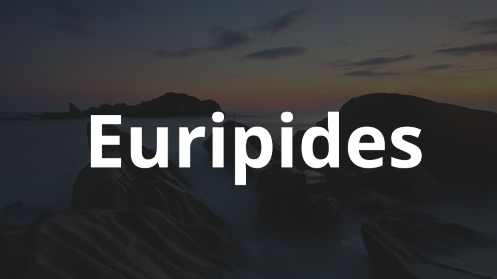 Significado do nome Euripides