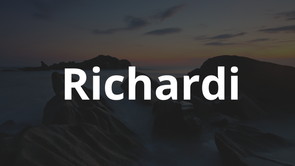 Significado do nome Richardi