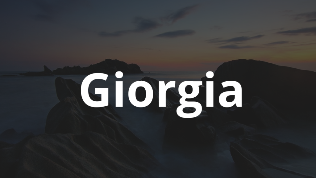 Significado do nome Giorgia