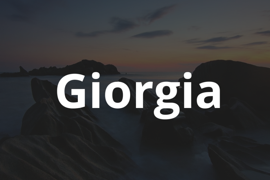 Significado do nome Giorgia: História e origem! 1 Significado do nome Giorgia