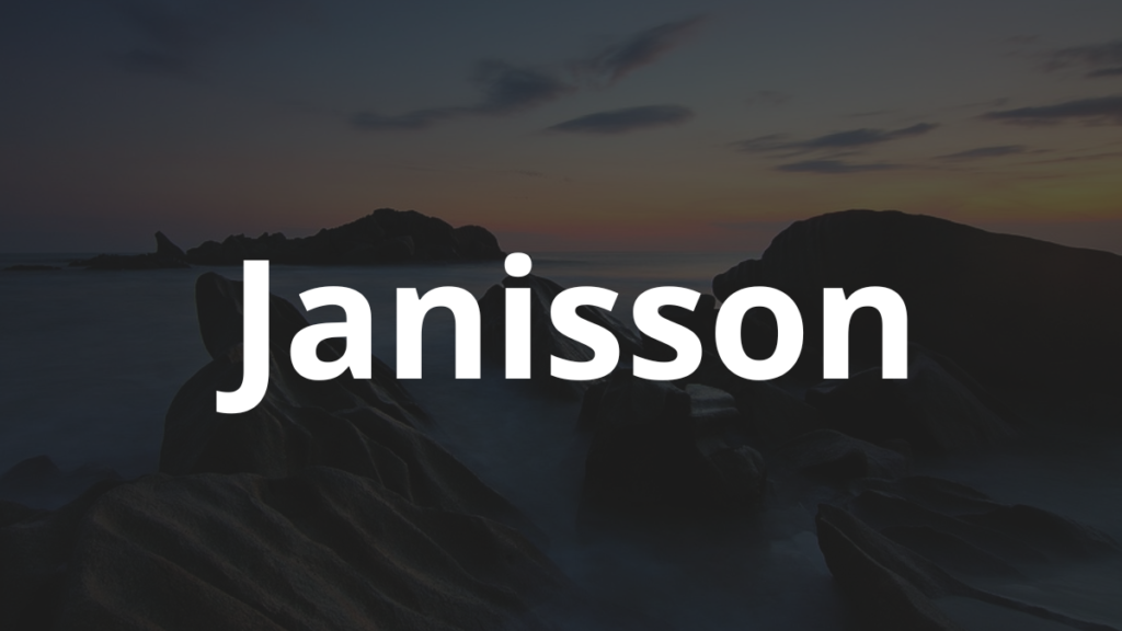 Significado do nome Janisson
