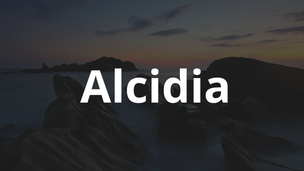Significado do nome Alcidia: História e origem! 1 Significado do nome Alcidia