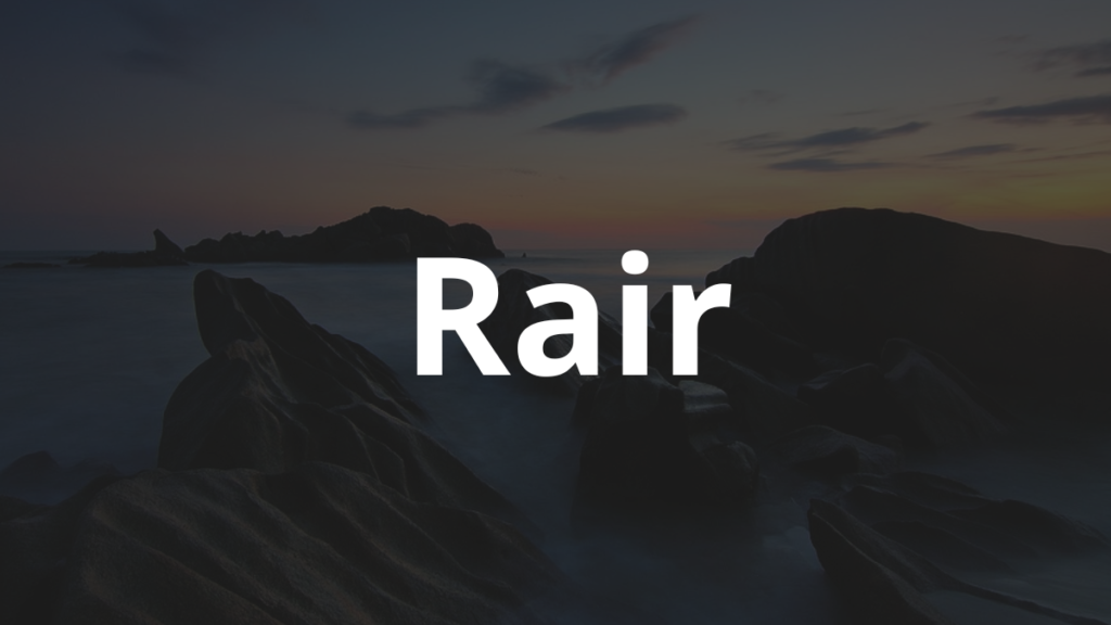 Significado do nome Rair