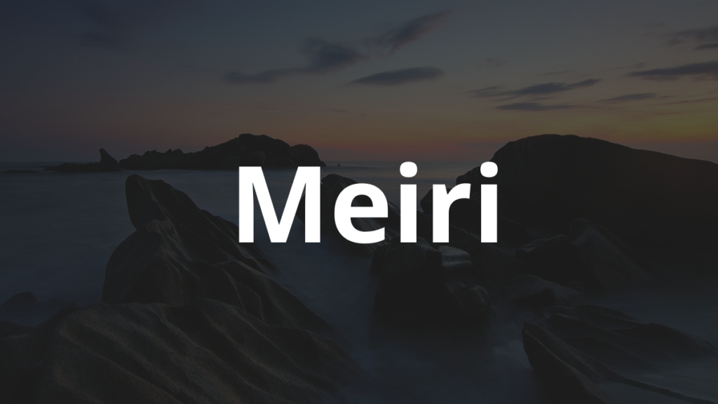 Significado do nome Meiri