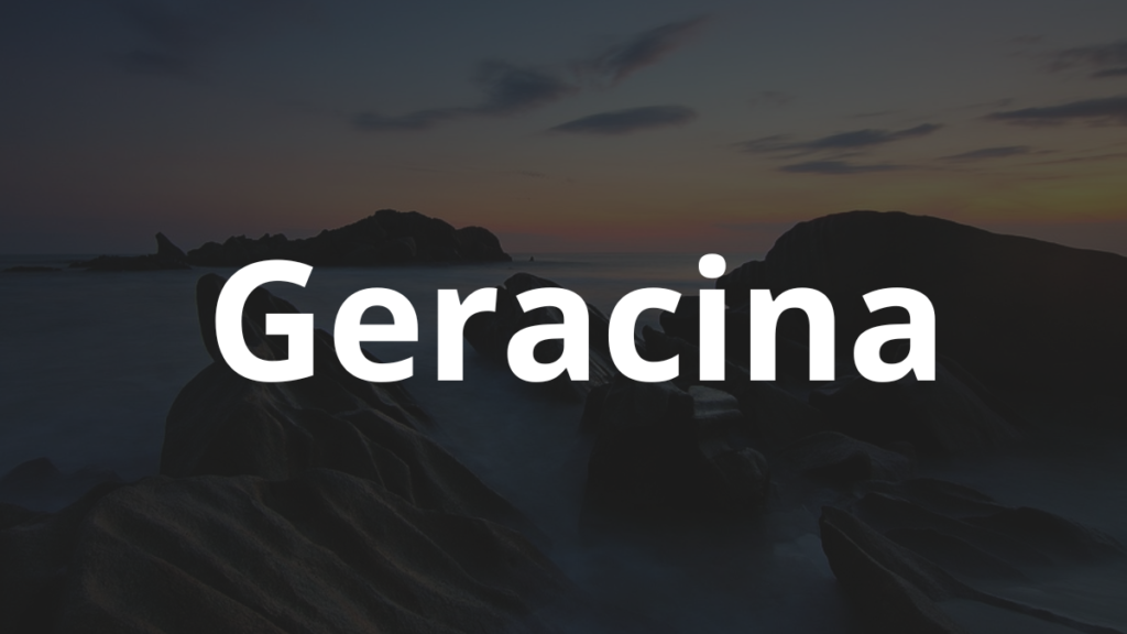 Significado do nome Geracina