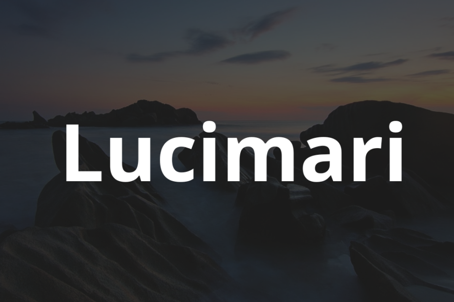 Significado do nome Lucimari: História e origem! 1 Significado do nome Lucimari