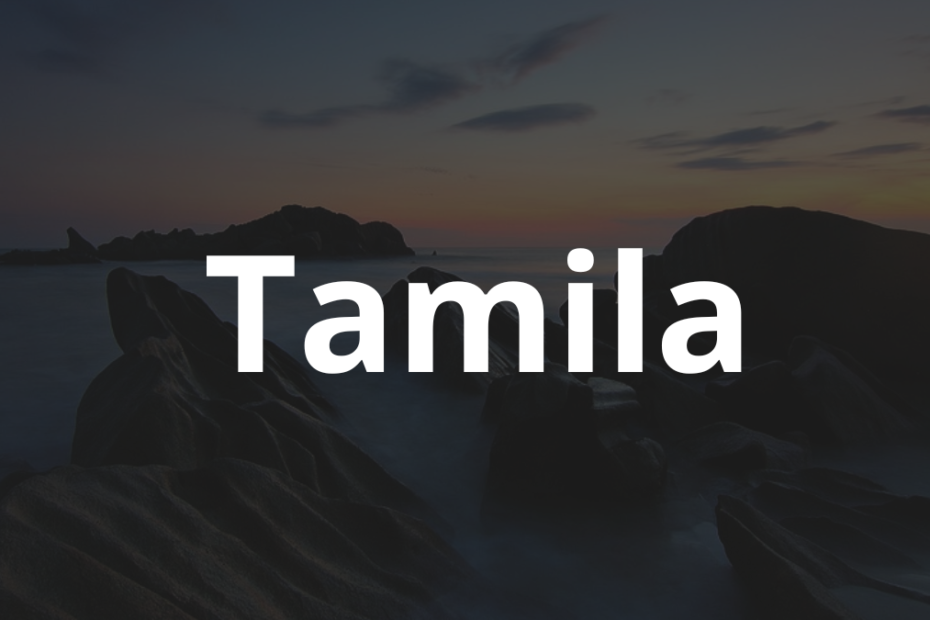 Significado do nome Tamila: História e origem! 3 Significado do nome Tamila