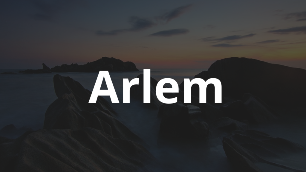 Significado do nome Arlem