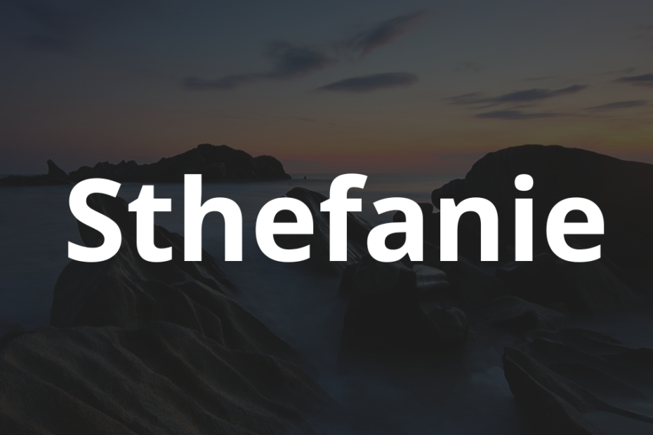 Significado do nome Sthefanie