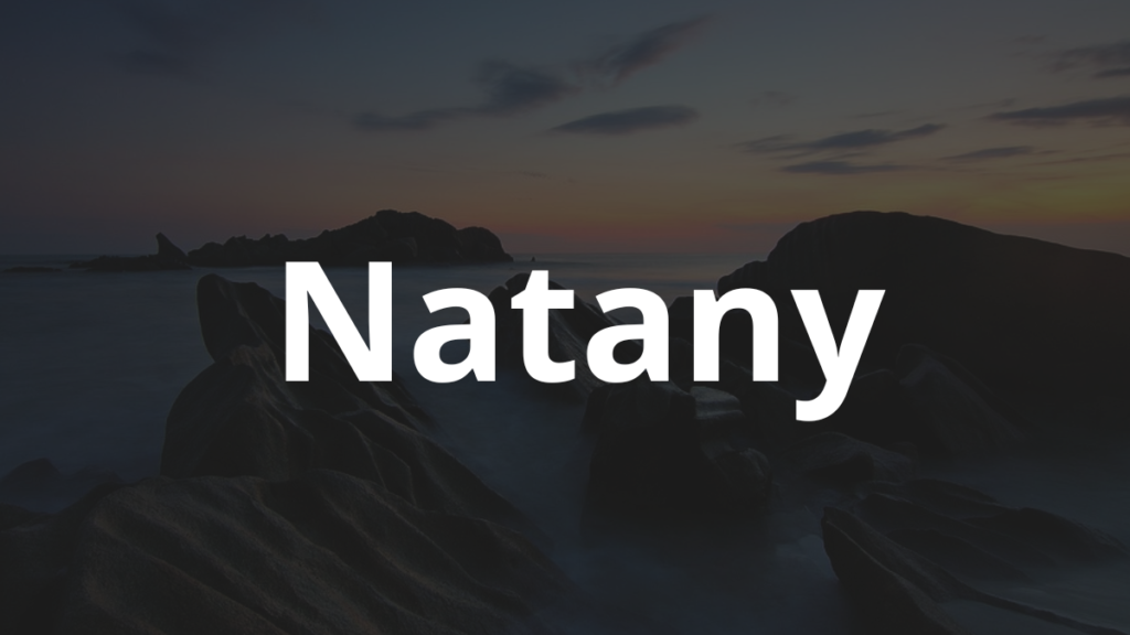 Significado do nome Natany