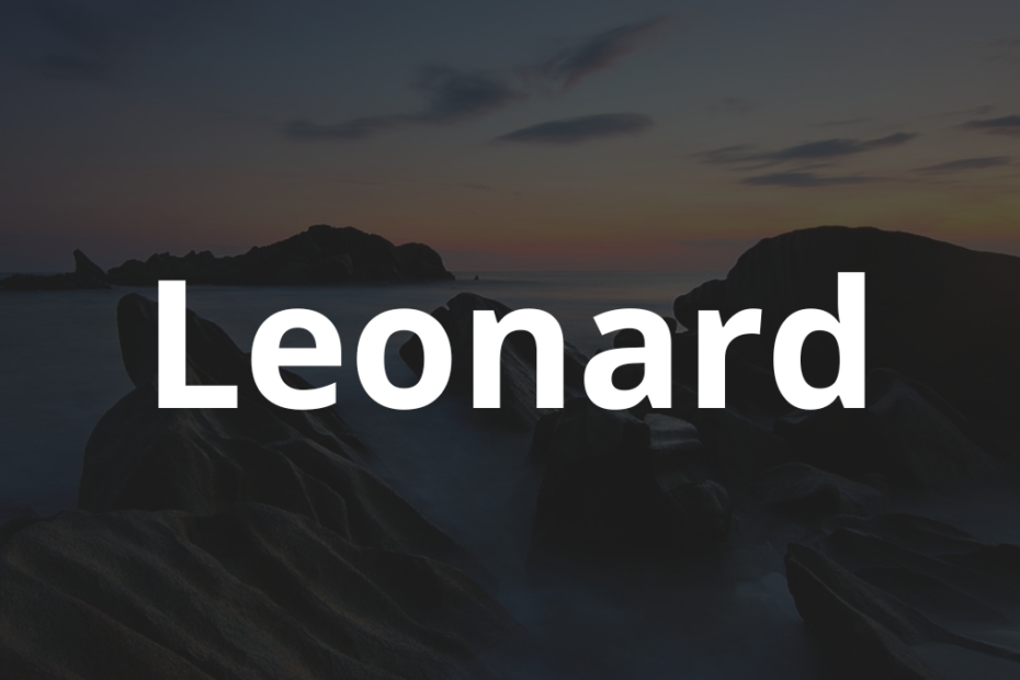 Significado do nome Leonard: História e origem! 4 Significado do nome Leonard