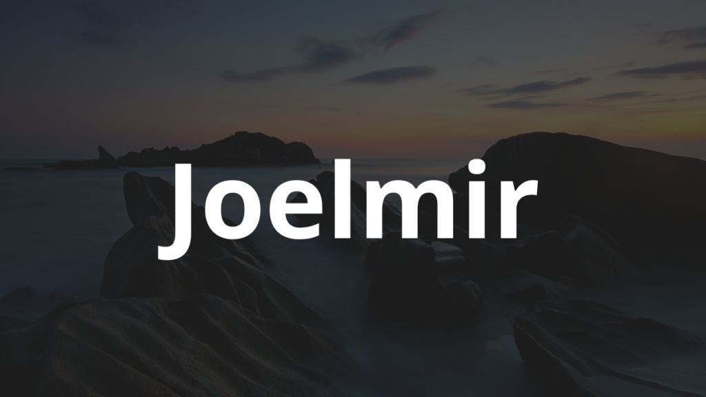 Significado do nome Joelmir