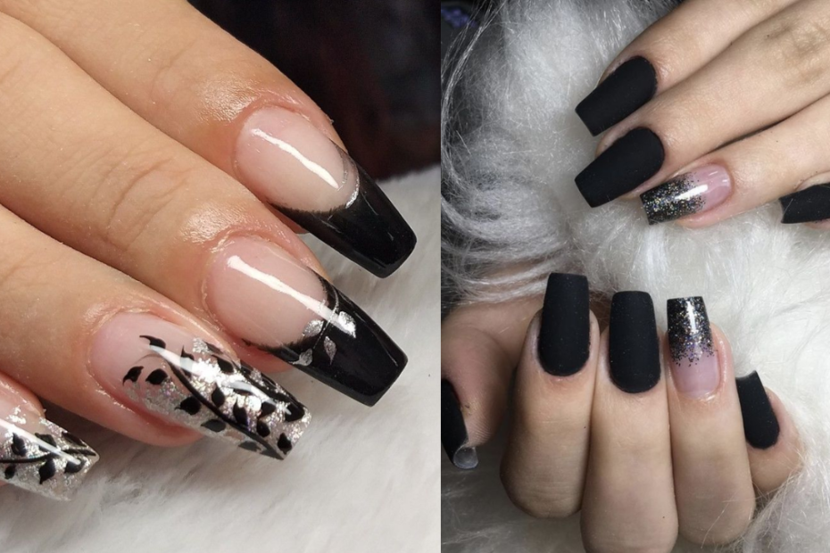 Unhas encapsuladas pretas: Confira as melhores inspirações e ideias para unhas incríveis! 19 Unhas encapsuladas pretas