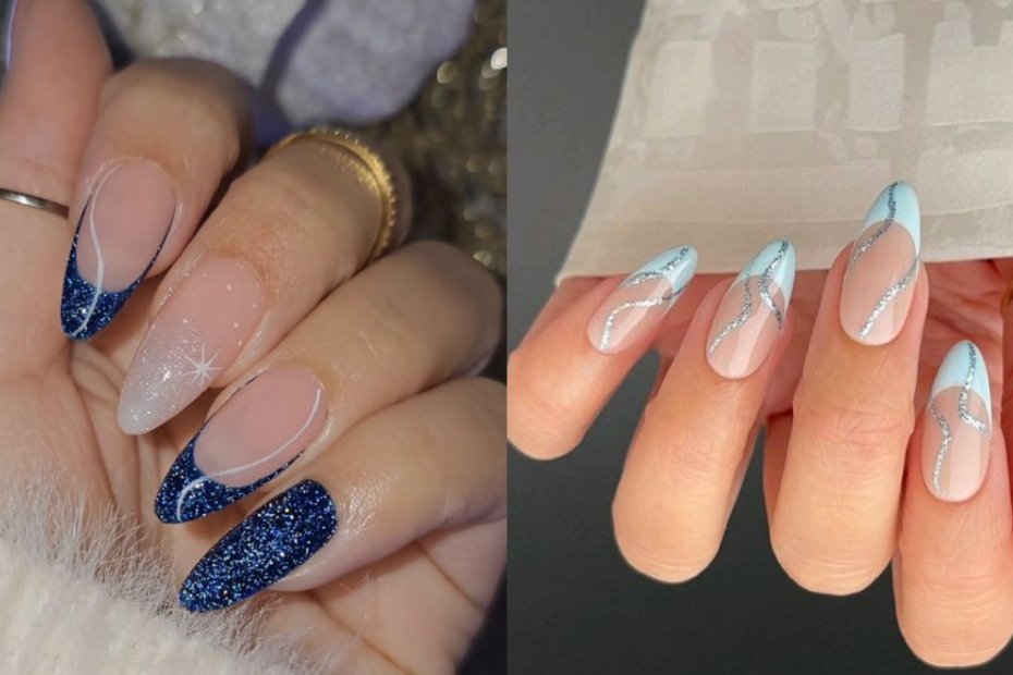Unhas em Gel Francesinhas: Por que escolher, como fazer e melhores inspirações! 1 Unhas em Gel Francesinhas azuis
