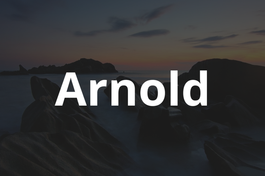 Significado do nome Arnold: História e origem! 5 Significado do nome Arnold