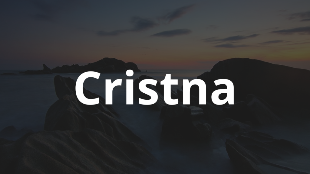 Significado do nome Cristna