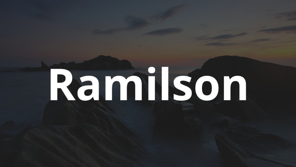 Significado do nome Ramilson