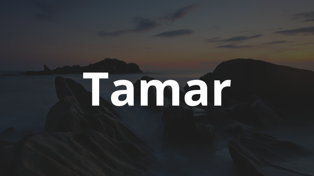 Significado do nome Tamar