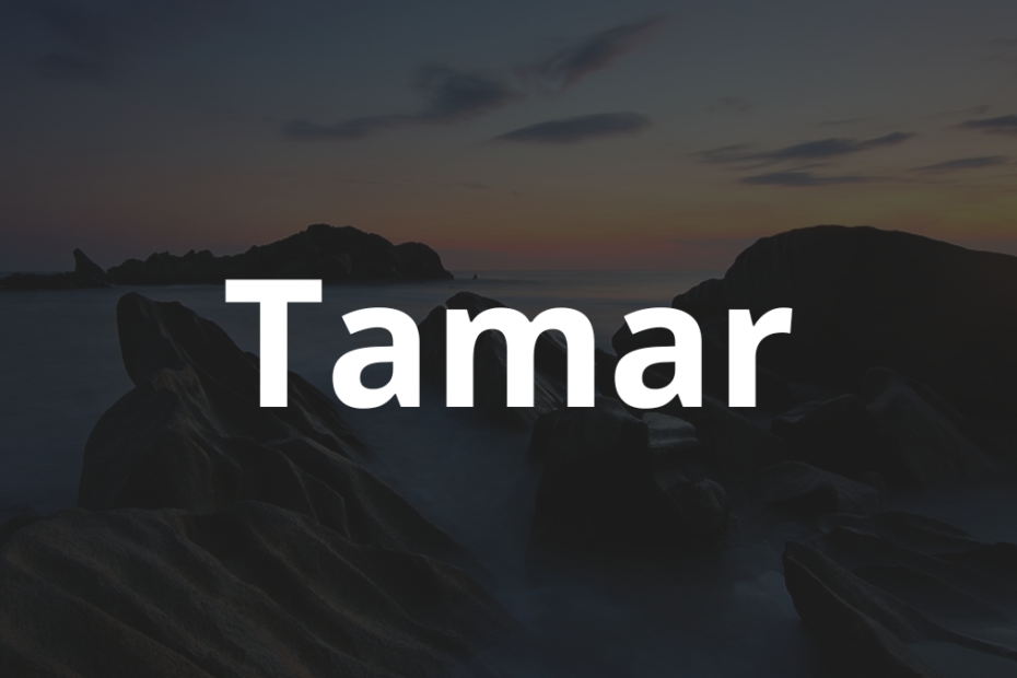 Significado do nome Tamar: História e origem! 3 Significado do nome Tamar