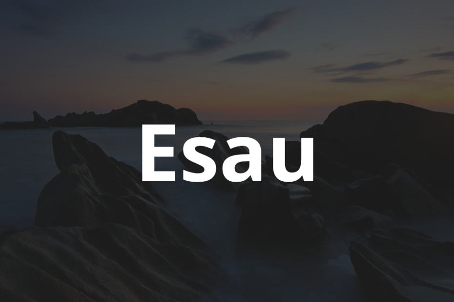 Significado do nome Esau: História e origem! 2 Significado do nome Esau