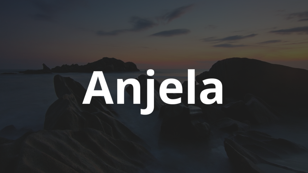 Significado do nome Anjela