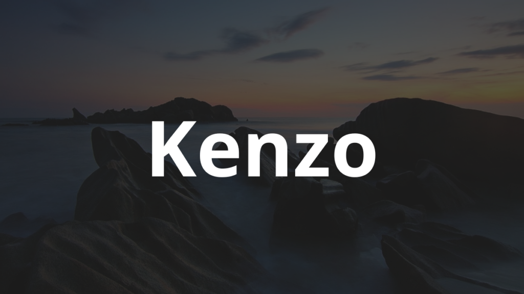 Significado do nome Kenzo: História e origem! 1 Significado do nome Kenzo