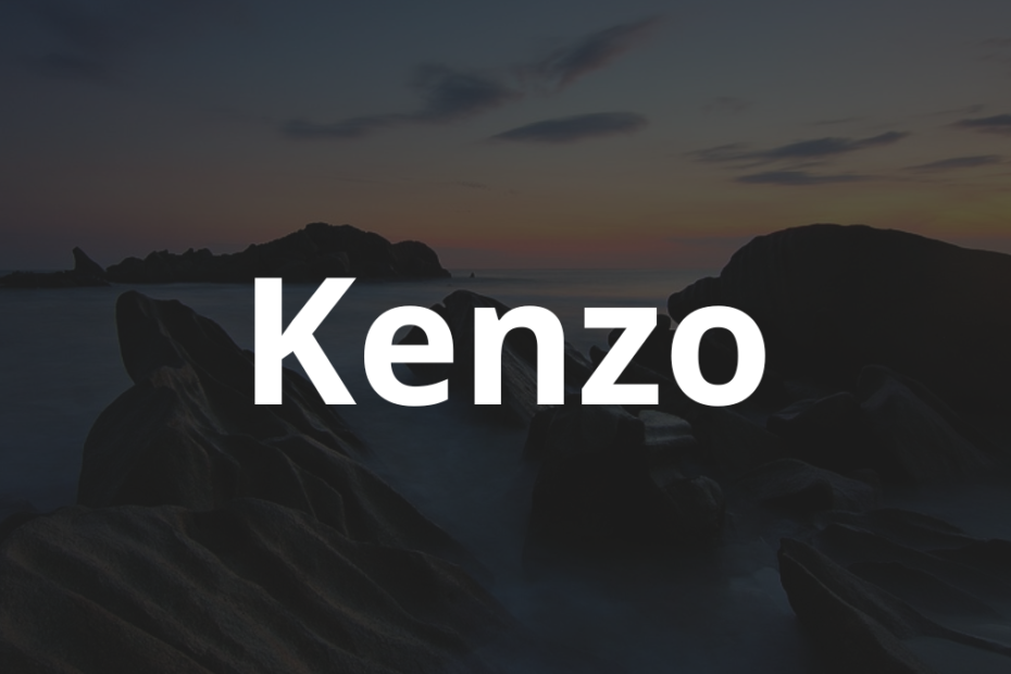 Significado do nome Kenzo: História e origem! 3 Significado do nome Kenzo
