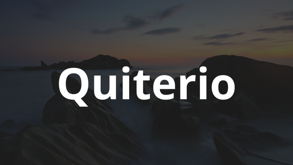 Significado do nome Quiterio