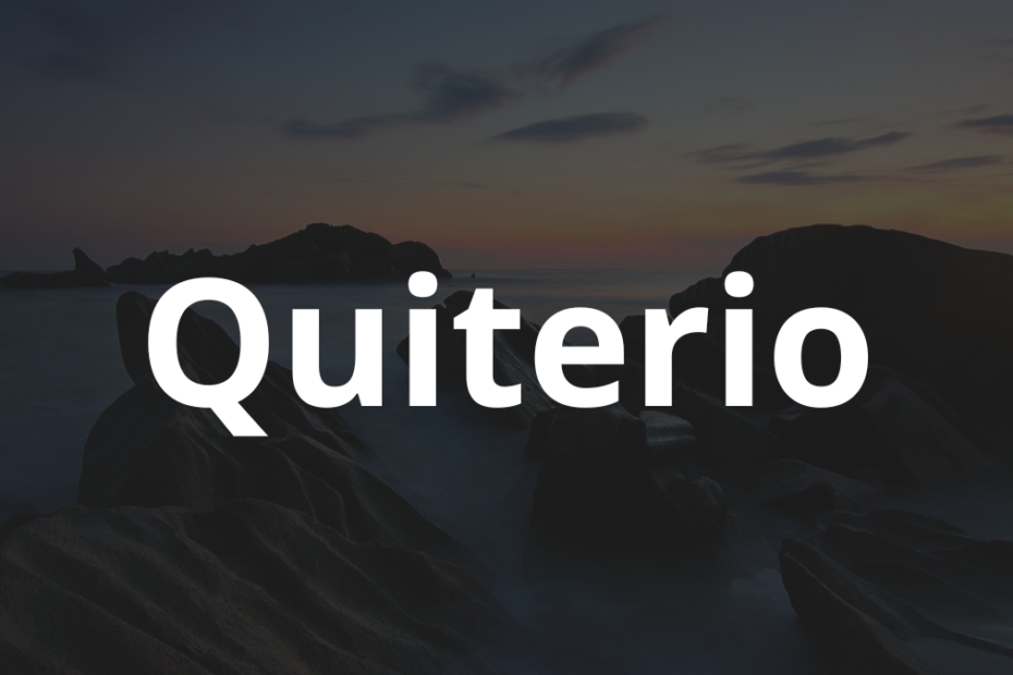 Significado do nome Quiterio: História e origem! 3 Significado do nome Quiterio