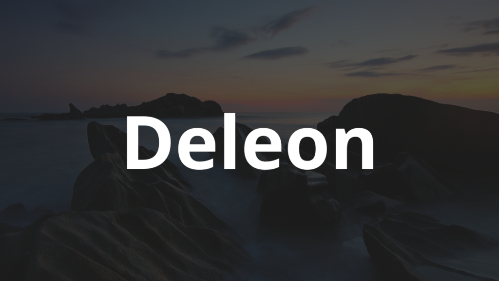 Significado do nome Deleon